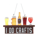 "I Do Crafts" IPA Beer Ornament